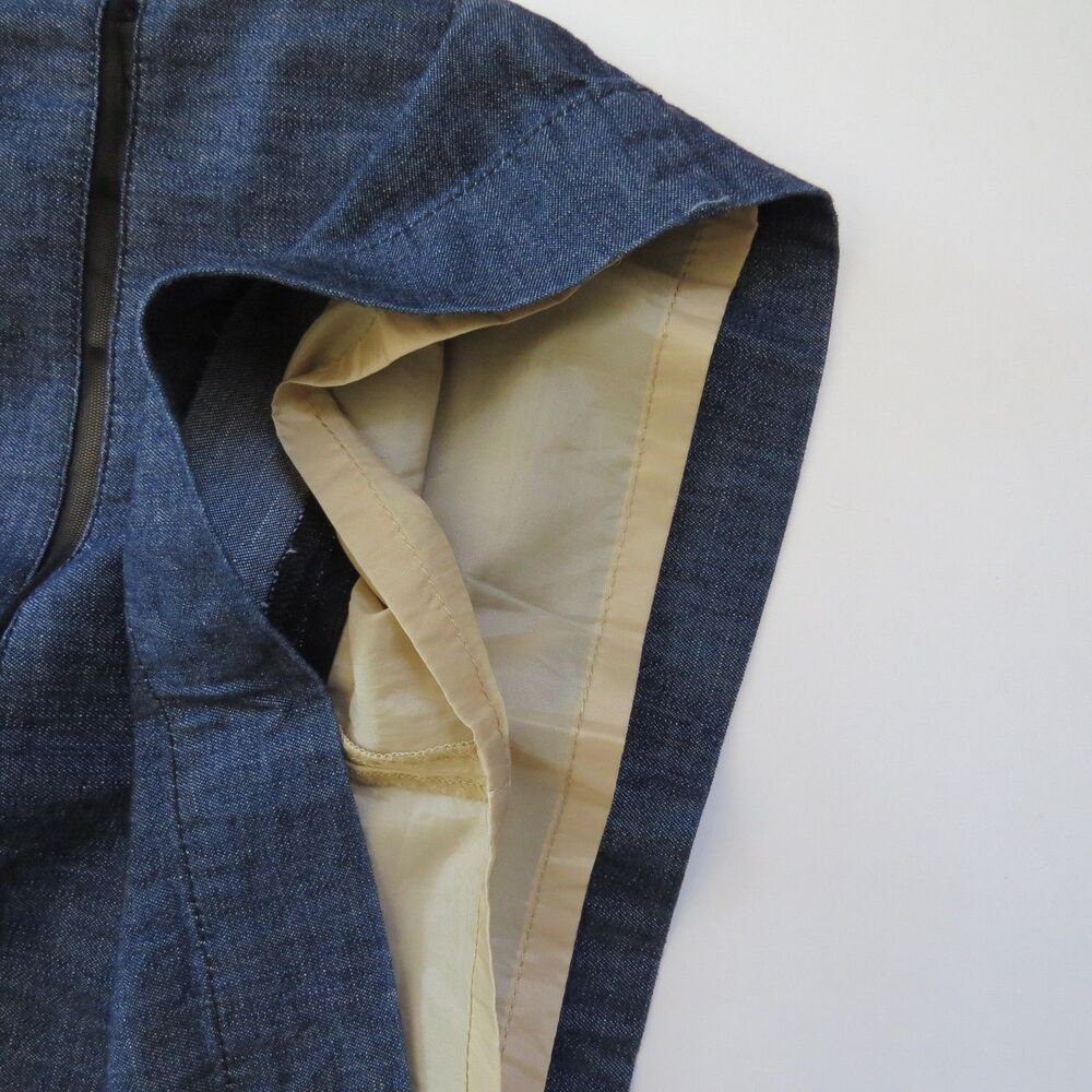 Jodi Arnold for The Limited Denim Mesh Mini Skirt Size 0 EUC - Picture 6 of 9